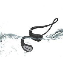 수영 이어폰 골전 블루투스 Q1 뼈 전도 헤드폰 Fone 이어 버드 IPX8 방수 헤드셋 스포츠 다이빙 수중 마이크 포함, Black