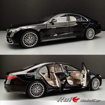1:18 NOREV Mercedes Maybach S680 합금 시뮬레이션 자동차 모델, S600 야오시 흑미 인테리어