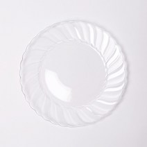 (주)파티해 칼라 파티접시 라운드 19cm (6입), 투명