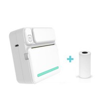 포스트잇프린터 미니 라벨 프린터 HD 무선 휴대용 감열식 C13 사진 인쇄 기계 57mm 스티커, [21] C19 Blue with 1Roll, 21 C19 Blue with 1Roll