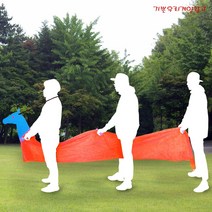기쁜우리게임창고 말달리자 릴레이 명랑운동회 체육대회 게임 용품, 말달리자 ORANGE그물