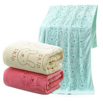 더자카 큐티래빗 특대 비치타월 3종세트, 랜덤 발송, 1세트