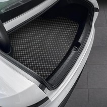 지엠지모터스 그랜저 GN7 2023 퀼팅 가죽 차량용 자동차 트렁크매트, 블랙