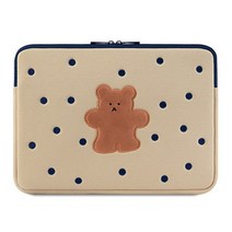 노트북가방귀여운 곰 디자인 노트북 가방 슬리브 케이스 맥북 에어 프로 12 13 14 15 15.6 인치 M1 아이, [06] 156 inch, 01 1_06 15.6 inch