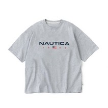 2차 재입고 NAUTICA 83FLAG LOGO TEE 365 M.GREY