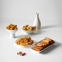 [산과루] 우리쌀 과자 4개입 (생강맛/땅콩맛/파래맛/검정깨맛), 파래맛