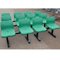 정류장의자 흡연실 공원 대기실 플라스틱 연결의자, 3인용