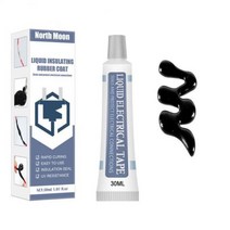 주물용접착제 30ml/50ml 액체 절연 테이프 전기 방수 안티 UV 빠른 건조 램프 보드 전자 실란트 접착제, [01] Black 30ml, 01 30ml black