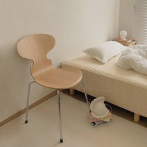 로얄다이아 원목앤트체어 엔틱 미드센추리 모던 빈티지 뉴트로 포인트 체어 인테리어의자, 우드 - 원목앤트체어