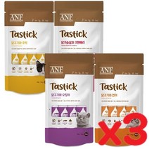 고양이껌 강아지덴탈껌 짜먹는간식 강아지양치껌 애견껌 고양이수제간식, qwe 테이스틱 56g(14gx4개) x3개 묶음 애완, qwe 닭고기와 연어