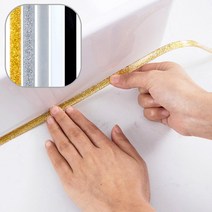 틈새 모서리 방수테이프 6미터 다용도 마감테이프, 골드펄, 1개