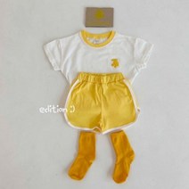 판다숲 여름유아상하복 님이 야이 키즈 실내복 반팔티셔츠+반바지