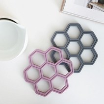 국내제작 허니콤 실리콘 냄비받침(5color) 그레이, 옵션선택, 색상
