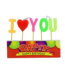 생일 축하 케익 초 ILOVEYOU, 기본