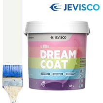 션턬필슈@제비스코 드림코트 화이트 0.9L 벽지페인트 DIY 셀프용 인테리어 제페인트 인테리어용 용페인트 다용도 친환경/*캐, 채룩!!