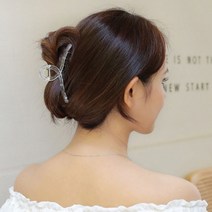 올린머리 반묶음 집게핀 꼬임 헤어핀 패션 헤어아이템, 예스딜 5데일리집게-투명핑크, 예스딜 본상품선택