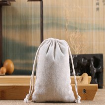 무지 주머니 12x15cm 조리개 보관 포장 화장품 방향제 린넨 파우치