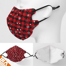 성탄절 산타마스크 새부리 입체 패션 마스크 레드블랙