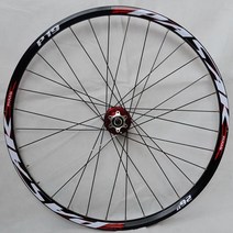 삼발이휠 카본 힐셋 로드 산악 자전거 에어로휠 휠 앞 전용 디스크 브레이크 볼트 오래된 밀폐 베어링 사이클링 휠셋, 26 레드 허브 레드, 결정적인 요인, 19mm