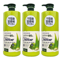 오가니아 착한 알로에 베라 헤어 샴푸 린스 1500ml 대용량 가정 업소 용, 오가니아 착한 알로에 컨디셔너 3개