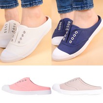 마인즈 여성용 코튼 뮬 블로퍼 스니커즈 운동화 슬리퍼 신발 MJ 405