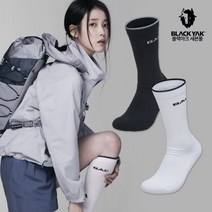 블랙야크 아이유 등산양말 알파인롱삭스 2BYSCX3903 중목 등산 아웃도어 스포츠 삭스, 화이트, 24