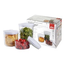 솔리스 진공포장기 전용 육각밀폐보관용기 3SET VC8100, 01.솔리스 육각 밀폐용기 VC8100