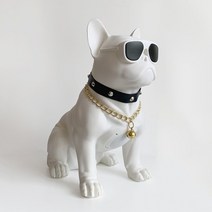 자르 블독 스피커 강아지 블루투스, L화이트 + 포함