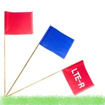 측량핀깃발-색상별 10개 50cm대나무, 적색깃발