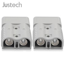 캠핑카 카라반 트레일러소켓 앤더슨 스타일 플러그 커넥터 용 justech 2pcs 10 awg 실버 도금 솔리드 구리 터미널이있는 175a 600v acdc 전동 공구 키트, 없음