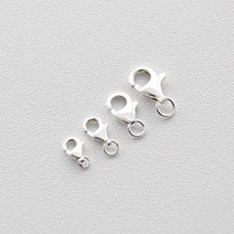 [DB3-047] 실버 부자재 랍스터고리 은 게고리 목걸이만들기 DIY 재료 silver 925, 8mm