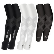 K2 세이프티 손등형 쿨토시 2P + 블루안트 2X 밴드 쿨토시 세트, 블랙+화이트