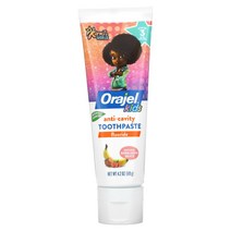 오라 Orajel 용 Karma의 World 충치 예방 불소 치약 만 2~10세 천연 버블검 119g(4.2oz)120468