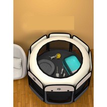 애견호텔장 강아지캠핑 글램핑 호텔 호텔장 하우스, 분홍색 두꺼운 메쉬 업그레이드 XL-특대형