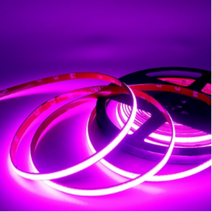 삼항 12V용 COB 슬림 면발광 LED바 방수 자동차 간판 네온, 핑크LED 10cm, 1개