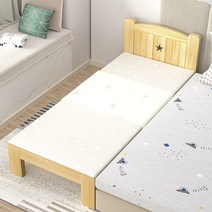 원목 침대 연장 평상형 침대 확장 보조침대 간이(1), A type 200x100x40 매트리스포함