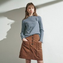 벰버 벰버 BUTTON POINT CORDUROY SKIRT_BI (1825526GA)