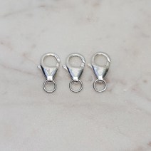 실버925 엄지손톱만한 대형 붕어 개고리 랍스터 뒷장식 목걸이 마스크스트랩 재료 부속, 유화