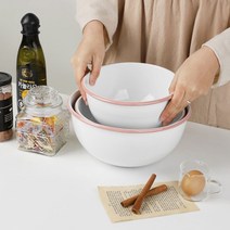 법랑 핑크 샐러드볼 (대) 베이킹 쌀 야채 세척 볼, 본상품선택