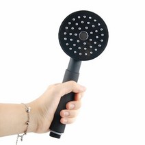가정집 욕실 샤워실 수전 샤워기 헤드 교체형 블랙, 단품