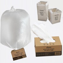 재활용 분리수거 배접봉투 100매 뽑아쓰는 쓰레기통 배접 비닐 봉투 40L 60리터, 01.40리터 소형(SL-SV)