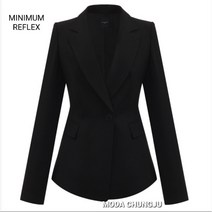 미니멈 MD 원버튼 블랙 자켓 55 66 77 MD MWBGWJ3240