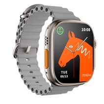 ZORDAI ZD8 울트라 스마트 워치 49mm 티타늄 2.0인치 ip68, 실버