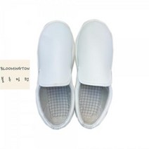 미끄럼방지 방진화 실내화 작업화 화이트 고무줄, 235, 235