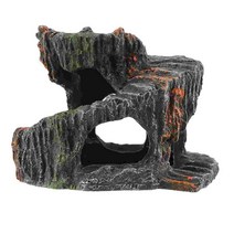 1 pc 거북이 서식지 basking 플랫폼 수족관 수지 동굴 테라스 장식품, 다양한 색상, 14.5x11.5cm