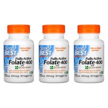 닥터스베스트 활성고함량 엽산 400mcg 캡슐 90정x3