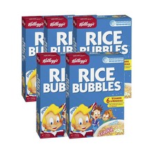 켈로그 라이스 버블 시리얼 250g Kelloggs Rice Bubbles Cereal, 5팩
