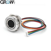 출퇴근기록기 GROW R503 5V RGB LED UART 인터페이스 MX1 25 6 핀 방수 정전식 지문 모듈 센서 스캐너 아두이노 안드로이드용 DC5V