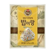 CJ더마켓 도시락 소풍 아이간식 나들이음식 탑티어 밥이랑치즈 야채후레이크 주먹밥 삼각김밥 27G, 4개