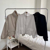 여자 스트릿 숏크롭 바람막이 자켓 3컬러